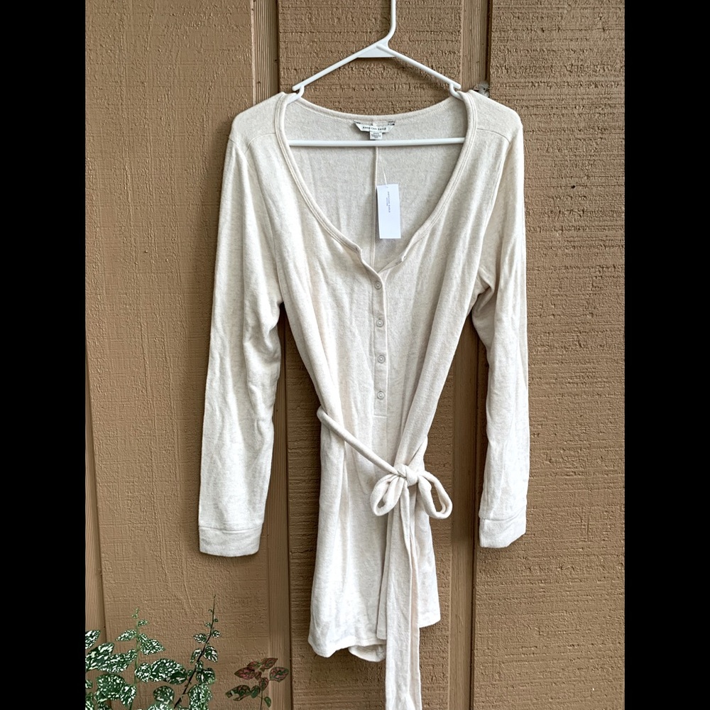 American Eagle Plush Henley romper